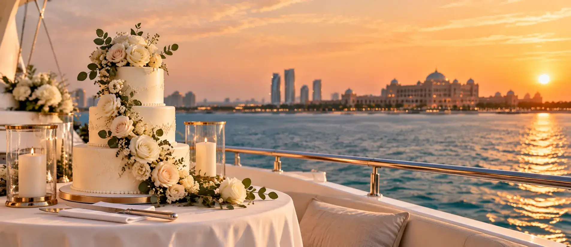 Wedding Cakes for Your Abu Dhabi Yacht