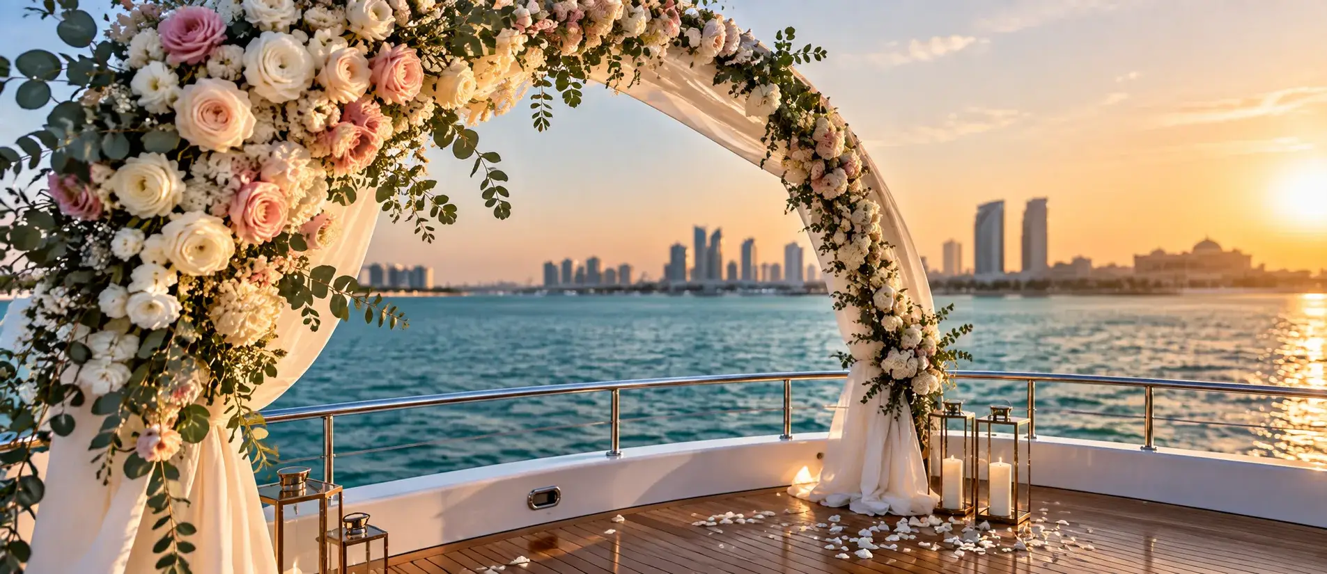 Yacht Wedding Decoration in Abu Dhabi